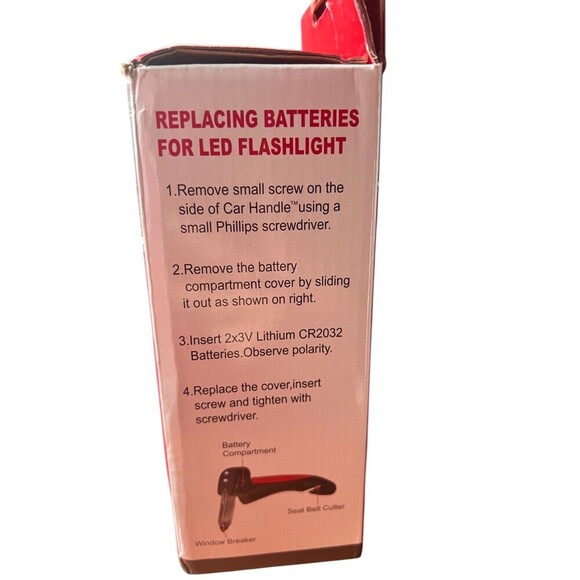 Car Handle Mobility Aid – Emergency Hammer Cutter & Torch Safety Hinge Tool - Picture 5 of 6